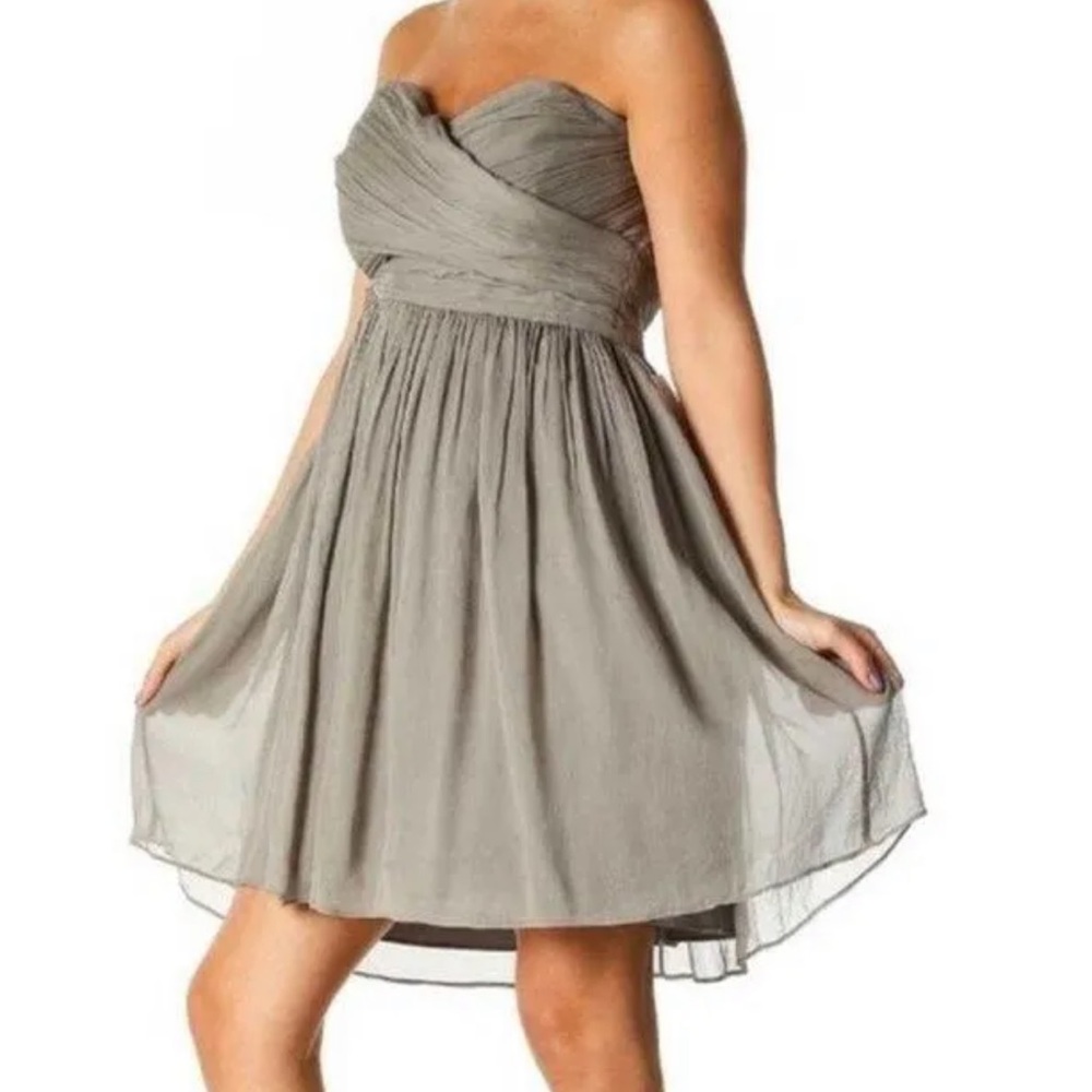 J. Crew Chiffon Silk Formal strapless blouse